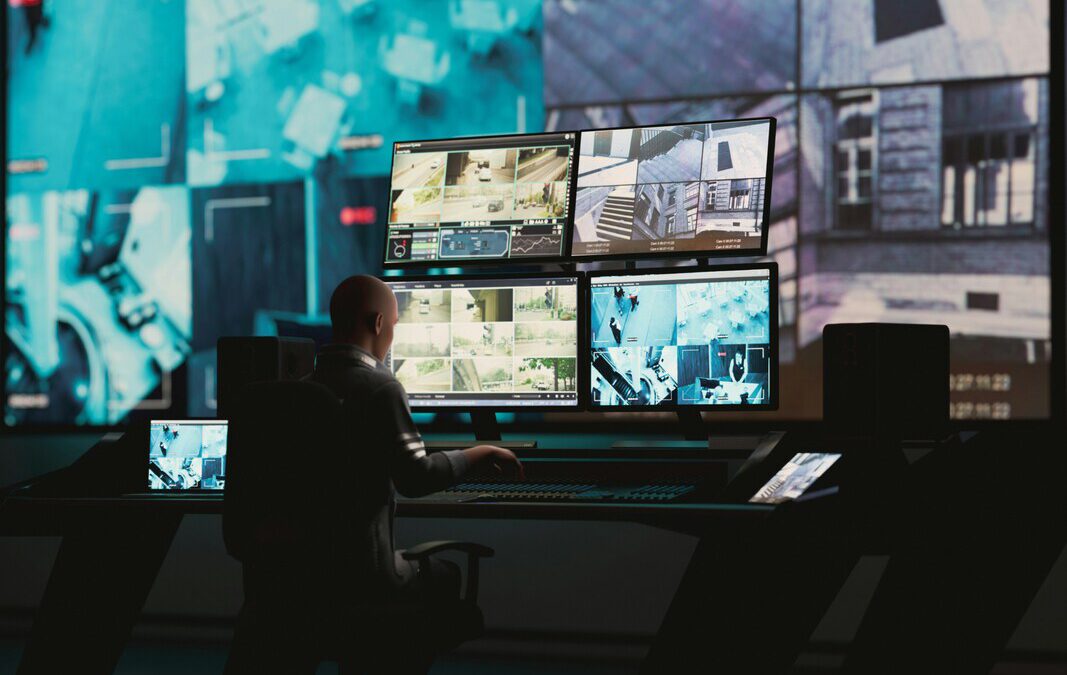 Mitarbeiter in einer Leitstelle als Symbol für personelle Sicherheit und Resilienz in Kritischen Infrastrukturen
